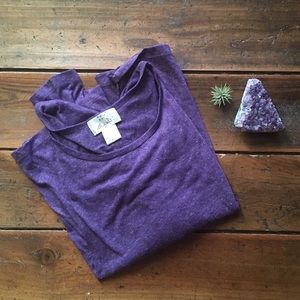 FREE W BUNDLE lavender relaxed-fit long-sleeve top